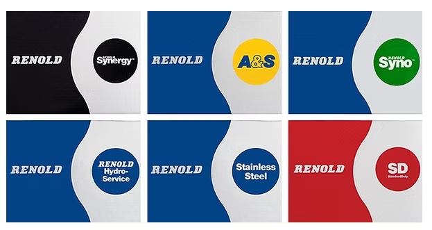 Renold Synergy, Renold Syno, Renold A&S, Renold SD, Obraz jest ucieleśnieniem hierarchii jakości i specjalizacji w ofercie marki RENOLD. Kompozycja w czytelny sposób prezentuje cztery kluczowe linie produktowe – od klasy super-premium, przez rozwiązania bezobsługowe, aż po standardowe – na tle profesjonalnego zaplecza autoryzowanego polskiego dystrybutora DAKAM. Dominują w niej barwy stali, charakterystyczny dla Renold błękit oraz specyficzne kolory opakowań poszczególnych serii. W centrum uwagi, na czystej, industrialnej powierzchni, znajduje się starannie zaaranżowany zestaw, który wizualnie demonstruje różnice między seriami: • Renold Synergy: Centralny element – "Bohater". Prezentowany jest łańcuch o unikalnym wykończeniu płytek i sworzni, który emanuje najwyższą precyzją. Obok stoi charakterystyczne, srebrno-zielone (lub szare) opakowanie, symbolizujące klasę Super Premium i niespotykaną odporność na zużycie. • Renold Syno: Obok leży łańcuch o lekko matowym, "suchym" wyglądzie. Ujęcie makro może eksponować tulejkę spiekaną, co wizualnie komunikuje jego kluczową cechę – bezobsługowość (brak konieczności smarowania) i czystość pracy. • Renold A&S: Solidny łańcuch o klasycznym wyglądzie, reprezentujący niemiecką solidność i wszechstronność. Obok widoczne jest charakterystyczne opakowanie (często z akcentami nawiązującymi do Arnold & Stolzenberg), pozycjonujące go jako idealny produkt klasy średniej-wyższej. • Renold SD (Standard Duty): Kompozycję uzupełnia łańcuch serii SD w zielonym opakowaniu. Jego obecność pokazuje, że dystrybutor posiada również ekonomiczne rozwiązania do mniej wymagających aplikacji. Tło jest subtelnie rozmyte (efekt bokeh), ale jednoznacznie wskazuje na profesjonalną dystrybucję na terenie Polski: • Nowoczesny magazyn DAKAM: W tle widać rzędy wysokich regałów magazynowych. Są one wypełnione różnorodnymi opakowaniami Renold, co potwierdza dostępność każdej z serii "od ręki". • Logo Dystrybutora: W dyskretnym, ale widocznym miejscu umieszczone jest logo DAKAM, z dopiskiem "Autoryzowany Dystrybutor RENOLD", co buduje jego markę jako partnera oferującego pełne doradztwo w doborze odpowiedniej serii. Obraz niesie jasny komunikat: "Jako autoryzowany polski dystrybutor DAKAM, oferujemy pełne portfolio łańcuchów Renold. Niezależnie od tego, czy potrzebujesz najwyższej wydajności (Synergy), pracy bez smarowania (Syno), czy ekonomicznego standardu (SD) – mamy odpowiednie rozwiązanie".
