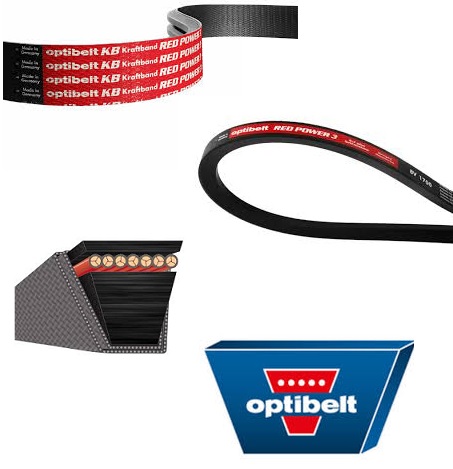 Obraz jest ucieleśnieniem najwyższej wydajności, bezobsługowości i niemieckiej jakości, kt&oacute;re definiują flagową linię pas&oacute;w Optibelt RED POWER 3. Kompozycja jest dynamiczna i kontrastowa, wykorzystując charakterystyczną kolorystykę produktu &ndash; głęboką czerń pasa i intensywną czerwień napis&oacute;w &ndash; aby przyciągnąć wzrok. Całość osadzona jest w kontekście autoryzowanego polskiego dystrybutora DAKAM. W centrum uwagi, na czystej, jasnej powierzchni, znajduje się artystycznie ułożony zestaw pas&oacute;w klinowych wąskoprofilowych Optibelt RED POWER 3: &bull;	Charakterystyczne oznaczenia: Najważniejszy element wizualny &ndash; na czarnym grzbiecie pasa wyraźnie odcina się jaskrawoczerwony nadruk: logo "optibelt", nazwa serii "RED POWER 3" oraz oznaczenie "S=C Plus" (Set Constant). To wizualne potwierdzenie, że pasy nie wymagają dobierania w komplety (są idealnie r&oacute;wne). &bull;	Struktura pasa: Ujęcie makro eksponuje solidną, owijaną konstrukcję pasa oraz wysokiej jakości mieszankę gumową i kord poliestrowy, kt&oacute;re gwarantują bezobsługową pracę (maintenance-free) &ndash; brak konieczności ponownego napinania. &bull;	Zestawienie: Pasy mogą być ułożone w wiązkę, pokazując ich idealną r&oacute;wność długości, co jest kluczową cechą technologii S=C Plus. Tło jest subtelnie rozmyte, ale buduje profesjonalny kontekst dystrybucyjny: &bull;	Oryginalne opakowania: W tle widać charakterystyczne, niebiesko-białe tekturowe rękawy (obwoluty) Optibelt, w kt&oacute;re pakowane są pasy. &bull;	Magazyn DAKAM: Zarys nowoczesnych regał&oacute;w magazynowych sugeruje dużą dostępność produktu "od ręki". &bull;	Logo Dystrybutora: W dyskretnym, ale widocznym miejscu (np. w rogu lub jako tło na ścianie) umieszczone jest logo DAKAM, z dopiskiem "Autoryzowany Dystrybutor Optibelt", co buduje zaufanie do źr&oacute;dła pochodzenia towaru. Obraz niesie jasny komunikat: "Wybierz pasy Optibelt RED POWER 3 dostępne w DAKAM i zapomnij o serwisowaniu napęd&oacute;w. Oferujemy oryginalne, bezobsługowe pasy o wydajności wyższej nawet o 50%".